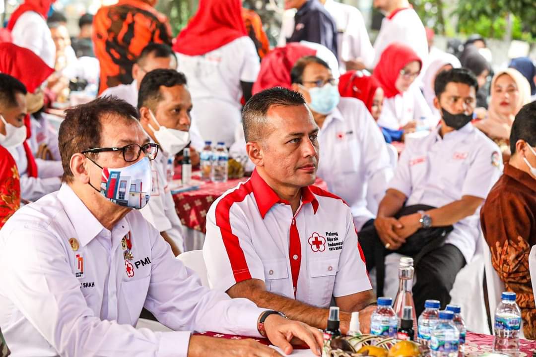 WAGUBSU HADIRI HUT PMI KE-77  DIKANTOR PMI MEDAN. 