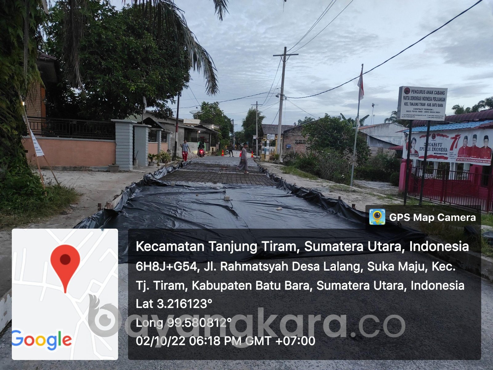 Pembangunan Jalan Desa Kampung Lalang Nyaris Ricuh Dengan Warga.