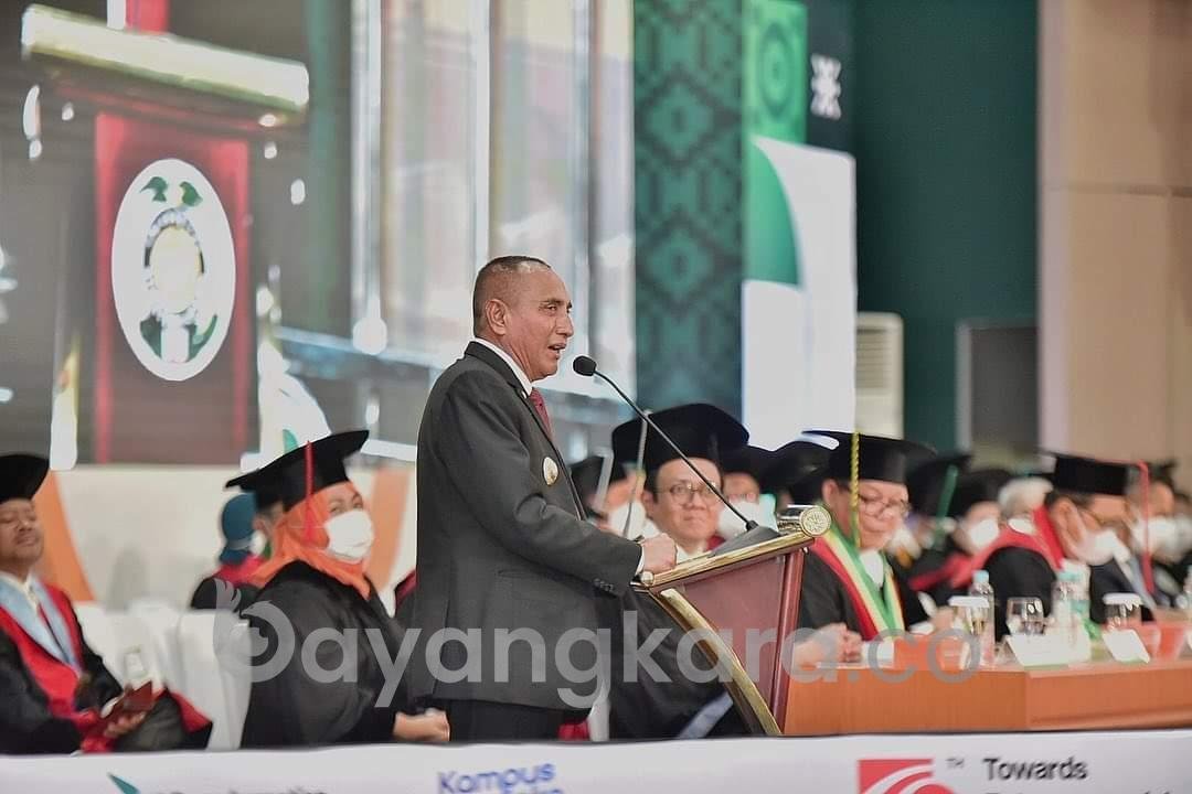 Gubsu Edy Rahmayadi Dorong USU Untuk Terus Cetak SDM yang Unggul. 