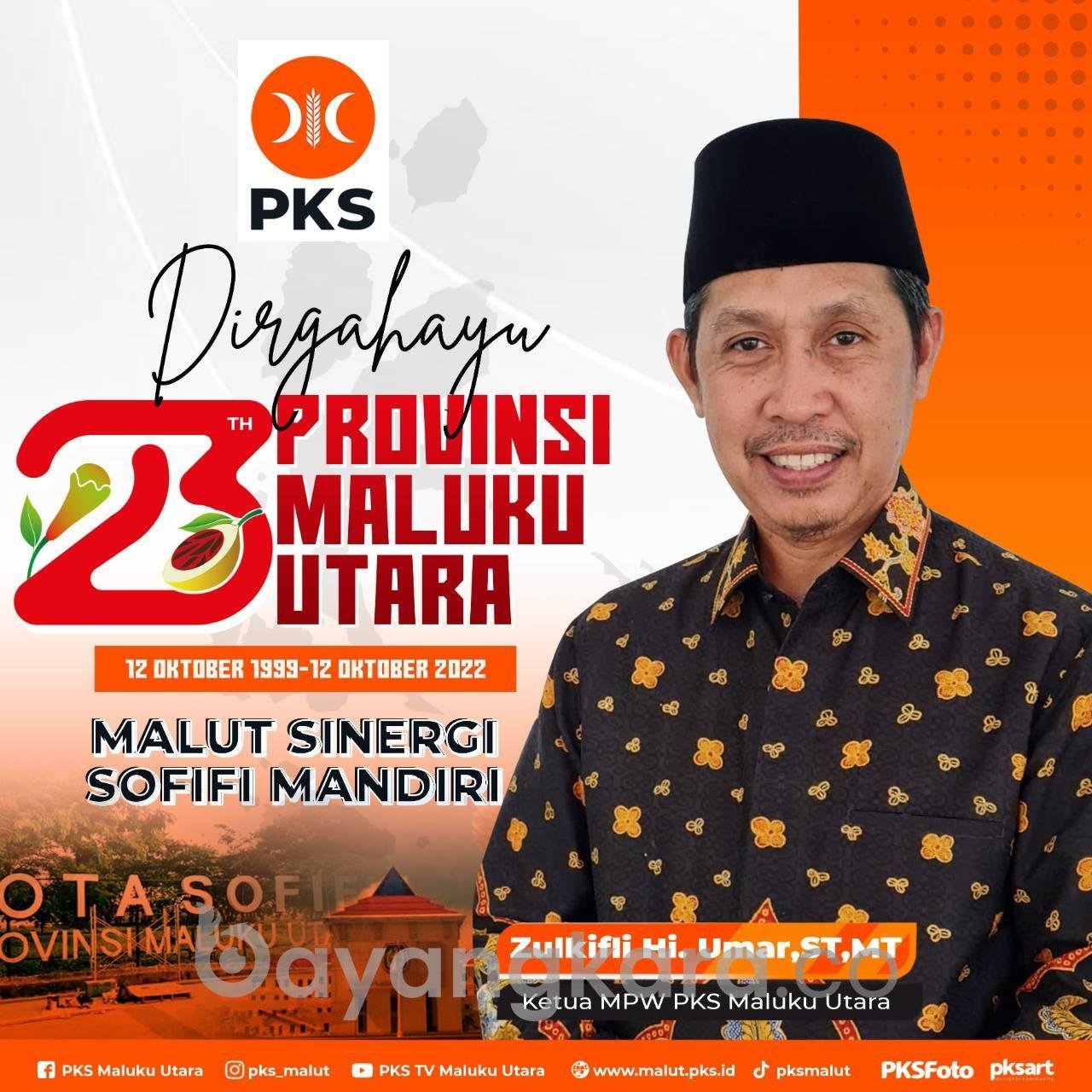 Zulkifli Hi Umar Beri 3 Catatan Penting di HUT Provinsi Malut ke 23