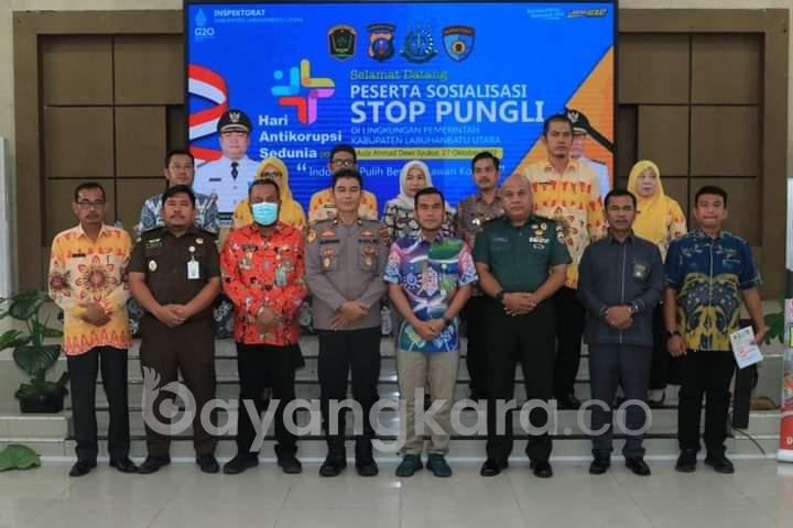 Wakil Bupati Membuka Sosialisasi Stop Pungli di Lingkungan Pemkab Labura