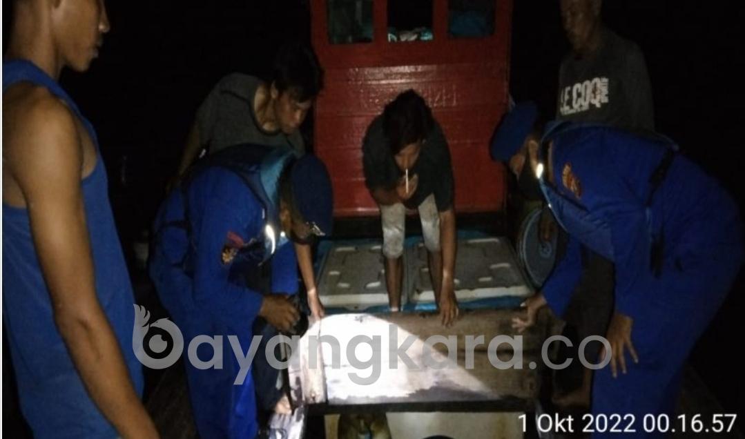 Kapal Tanpa Dihentikan Satpolair Polres Tanjungbalai Saat Melaksanakan Patroli Perairan
