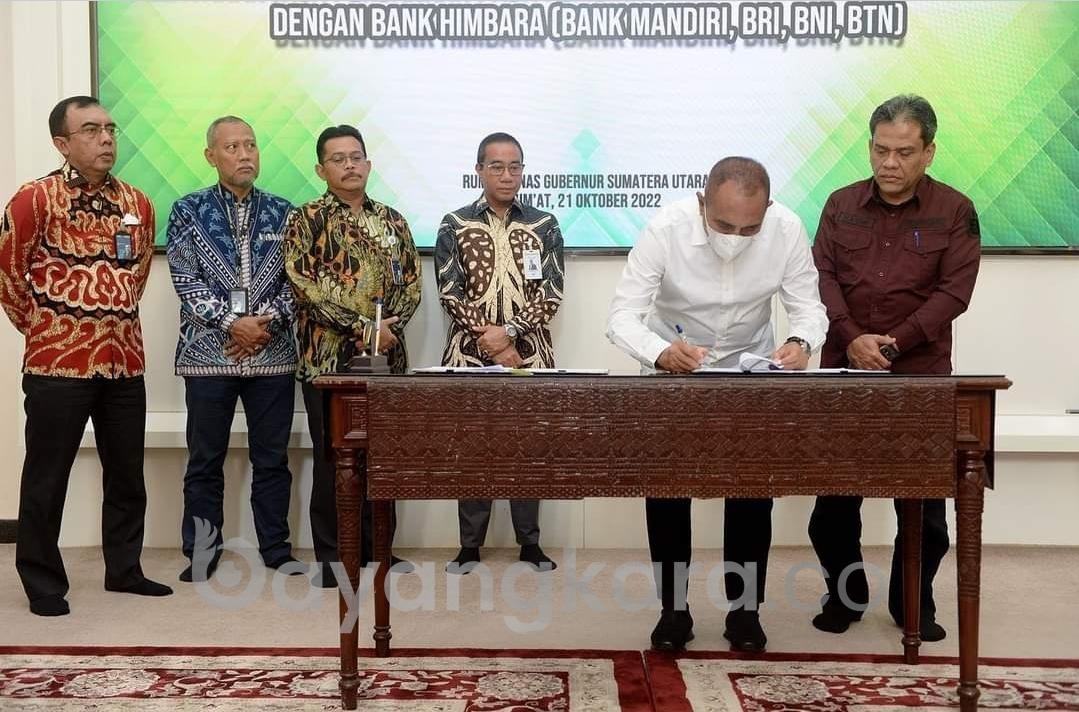 GUBERNUR SUMUT BERHARAP KERJA SAMA ANTARA BANK HIMBARA DAPAT MEMBERIKAN KEMUDAHAN DALAM TRANSAKSI DAN PELAYANAN