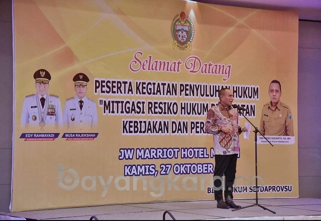 Gubsu Edy Rahmayadi Apresiasi Kegiatan Mitigasi Hukum Dalam Membuat  Kebijakan Maupun Peraturan.