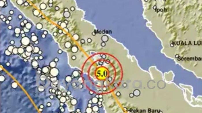 Wilayah Tapanuli Utara Dilanda Gempa Sebanyak Dua Kali. 