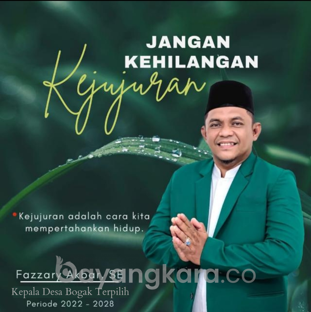 Fazzari Akbar Terpilih Menjadi Kades Desa Bogak, Tak Lepas Semangat Dari Team Dan Masyarakat.