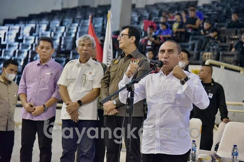 Gubsu Edy Rahmayadi Minta Wasit Dan Juri Adil Dalam Memimpin.