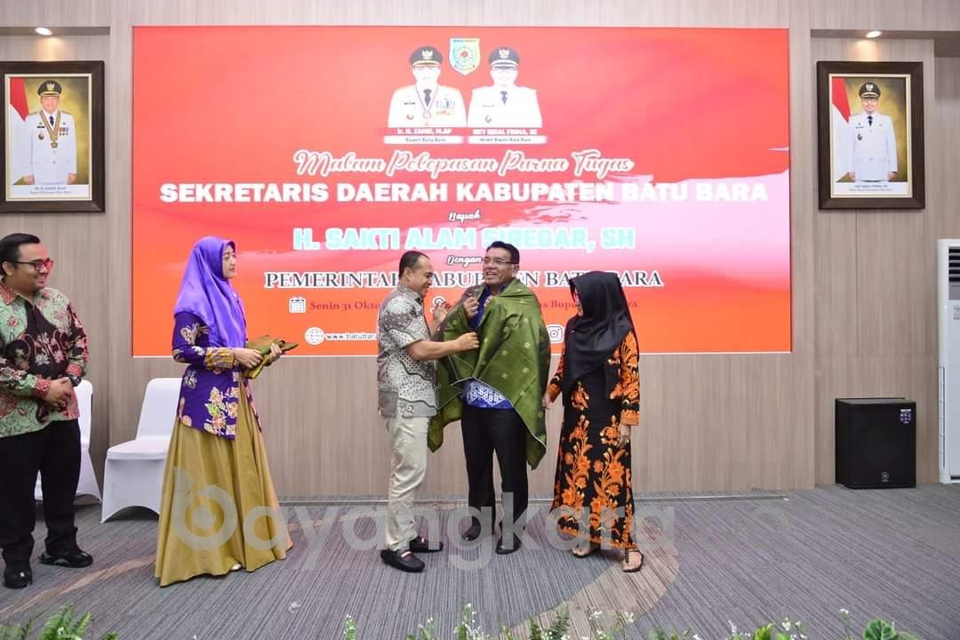 13 Tahun Mengabdi, Bupati Batu Bara Ir.H Zahir M AP Adakan Acara Pelepasan Sekda Kabupaten Batu Bara Di Aula rumah Dinas Bupati.