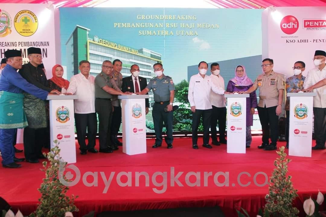 Ground Breaking Pembangunan Rawat Inap Rumah Sakit Haji Medan.