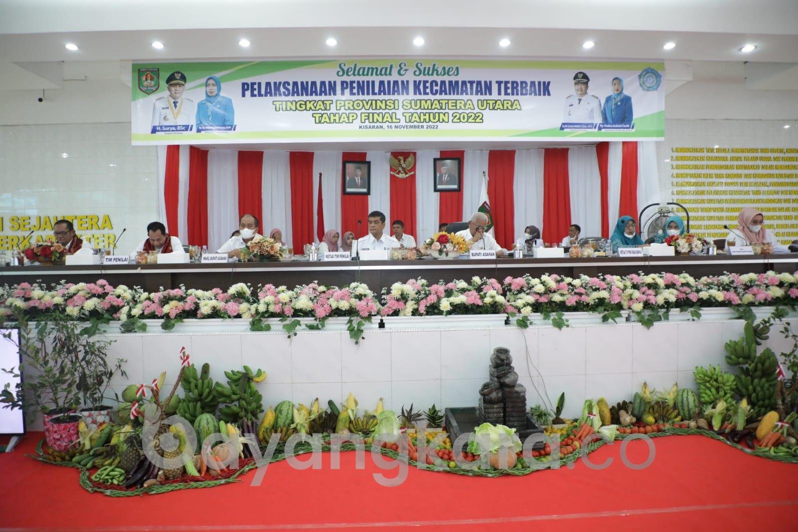Tim Penilai Kecamatan Terbaik Tingkat Provsu Lakukan Penilaian di Kabupaten Asahan.