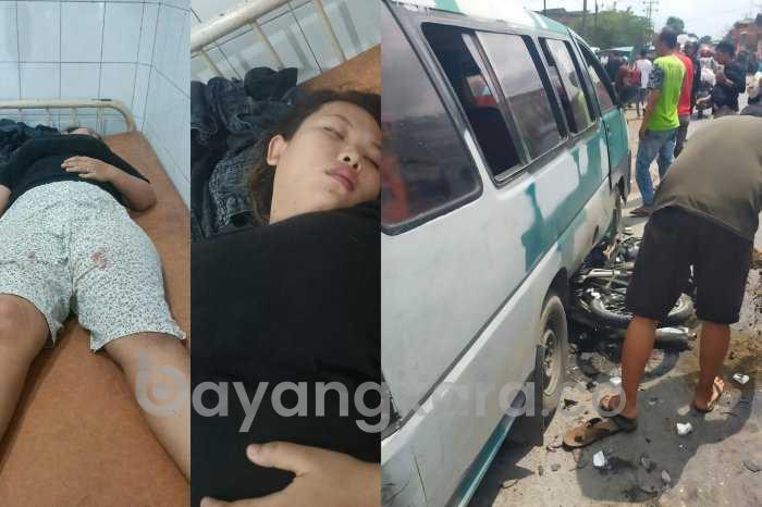 Sepeda Motor Masuk Kolong Mobil, 2 Pengendara Terkapar di Jalan Lintas Provinsi