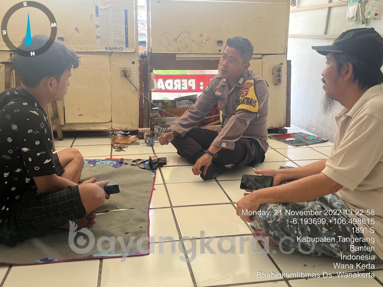 Bhabinkamtibmas Polsek Pasar Kemis Polresta Tangerang Sambangi wargah