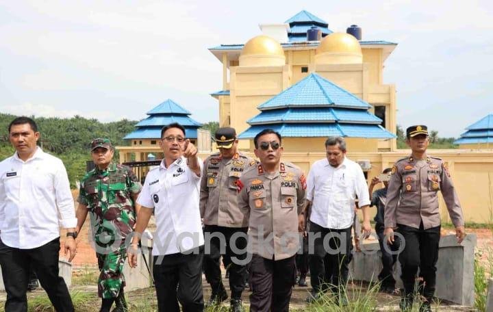 Kapolda Sumut Meninjau Langsung Kesiapan Kantor Sementara Polres Labusel.