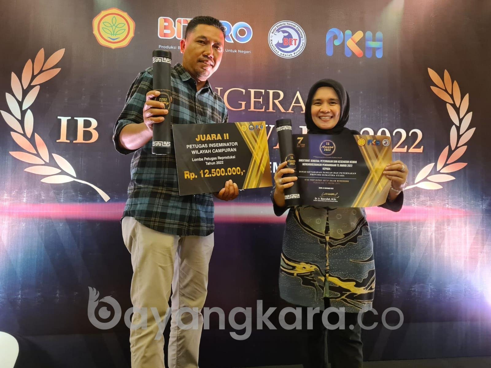 Petugas Inseminator Sergai Sugi Darmadi Raih Juara II Nasional di Ajang Anugerah IB & TE Award