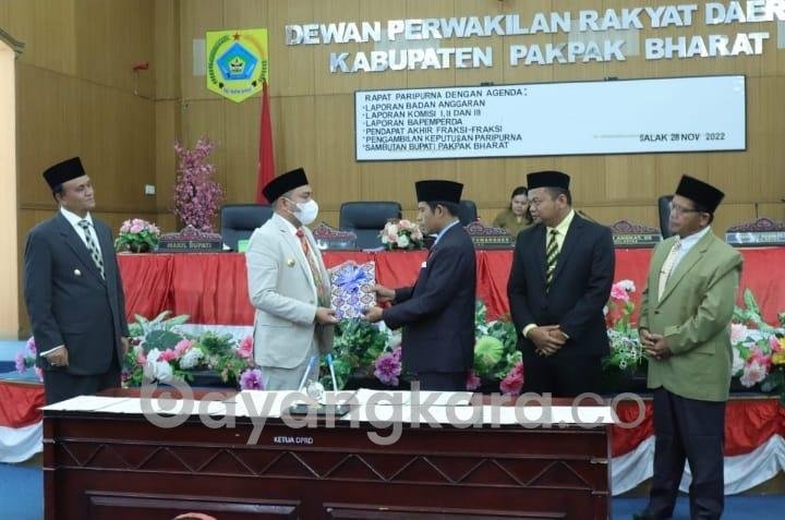 Sidang Paripurna DPRD Pakpak Bharat Sahkan APBD TA 2023