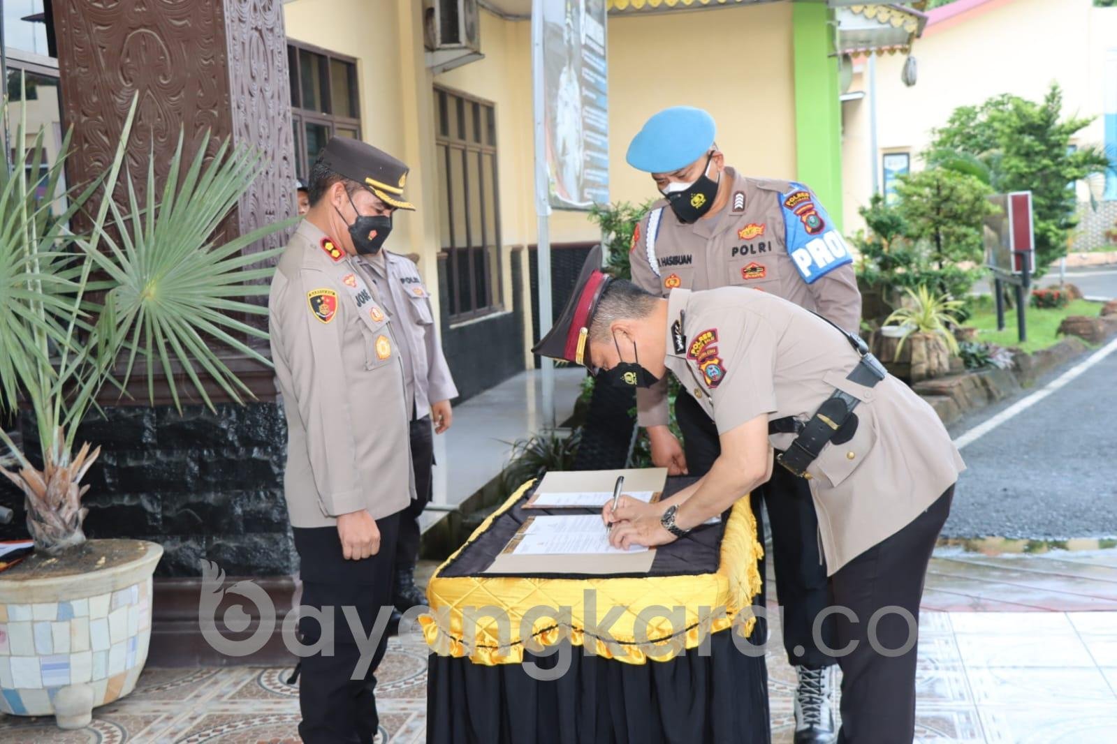 Kapolres Kabupaten Batu Bara Pimpin Sertijab Kasat Lantas.