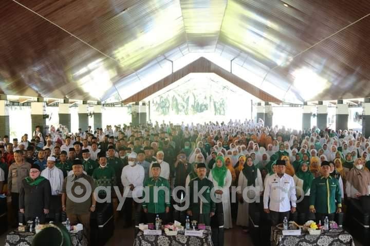 Peringati HUTnya Yang Ke-92, Ribuan Warga Al-Jam’iyatul Washliyah Labura, Padati Aula Ranto Simangunsong. 