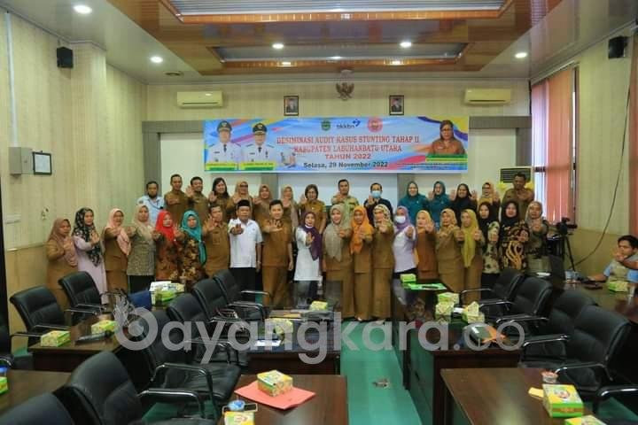 Wabup Labura Hadiri Desiminasi Audit Kasus Stunting Tahap II Kabupaten Tahun 2022.