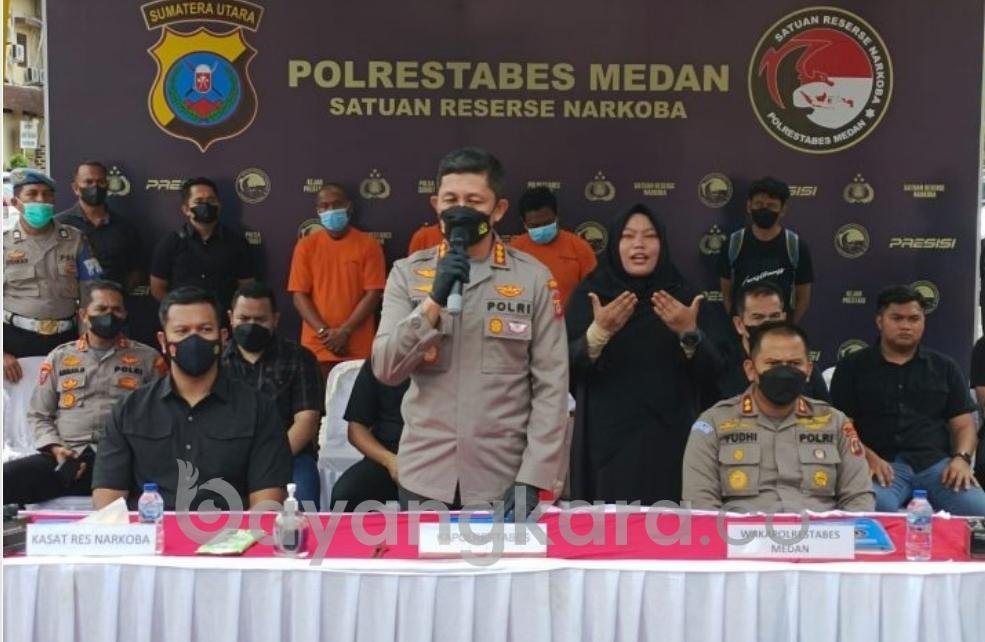 Polrestabes Medan Ungkap Peredaran 42 Kg Sabu Jaringan Internasional, 3 Tersangka Suda Di Tangkap
