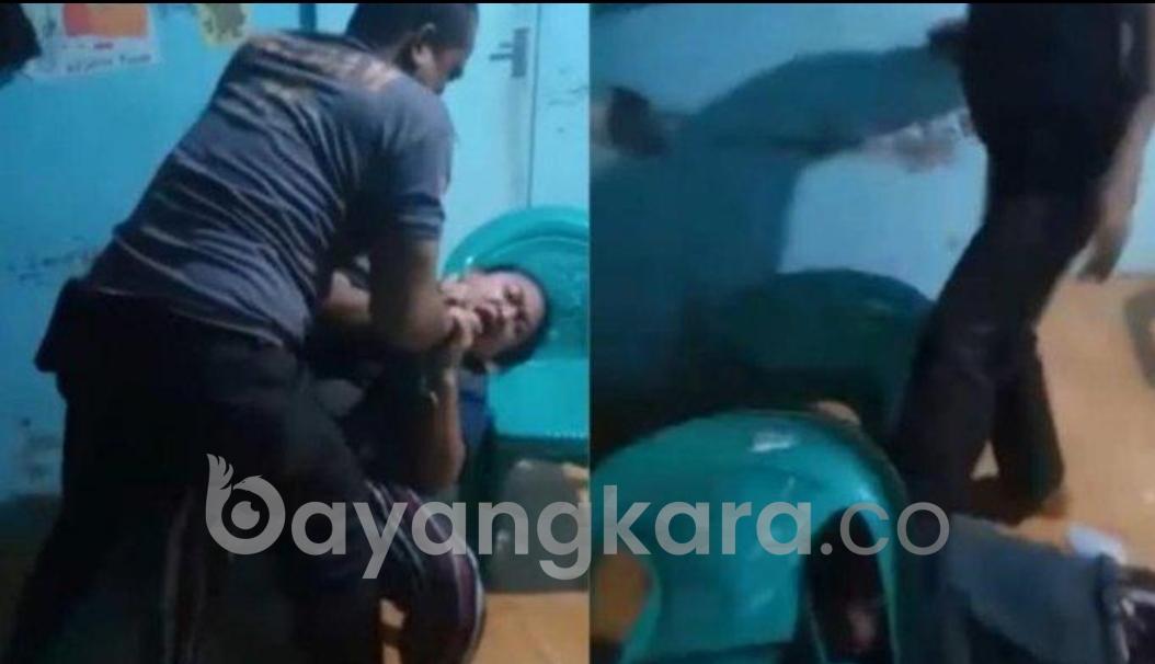 Viral Pria Lakukan KDRT, Cekik hingga Pijak Leher Istri di Depan Anak Sudah Di Amankan Pihak Polisi