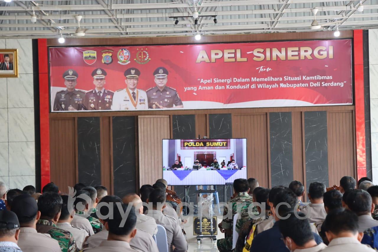 Polresta Deli Serdang ikuti Apel Sinergi Bersama Instansi Terkait