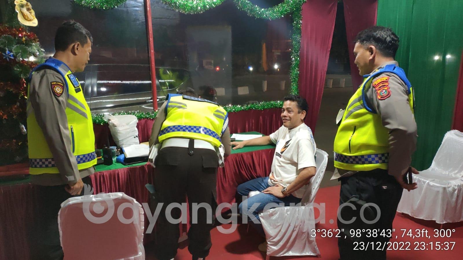 Kombes Pol Yushfi Nst Baintelkam Mabes Polri Cek Pos PAM Nataru 2022 Polsek Medan Helvetia.