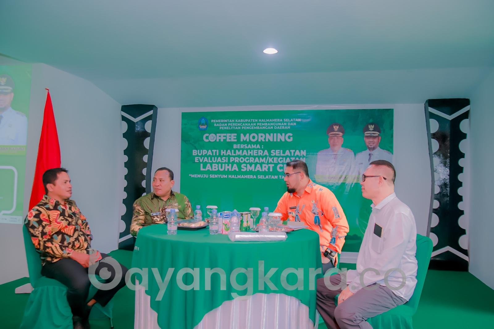 Evaluasi Labuha Smart City, Pemda Halsel Gelar Coffee Morning