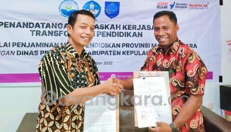 Tingkatkan Mutu Pendidikan, Dinas Pendidikan Sula MoU Bersama Kantor BPMP Malut