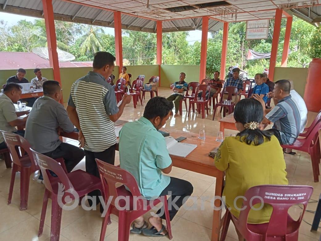 Musyawarah Desa Baho Akhir Tahun 2022 dan Laporan Pertanggung Jawaban Badan Usaha Milik Desa (BUMDes )” Swakarya” Desa Baho.