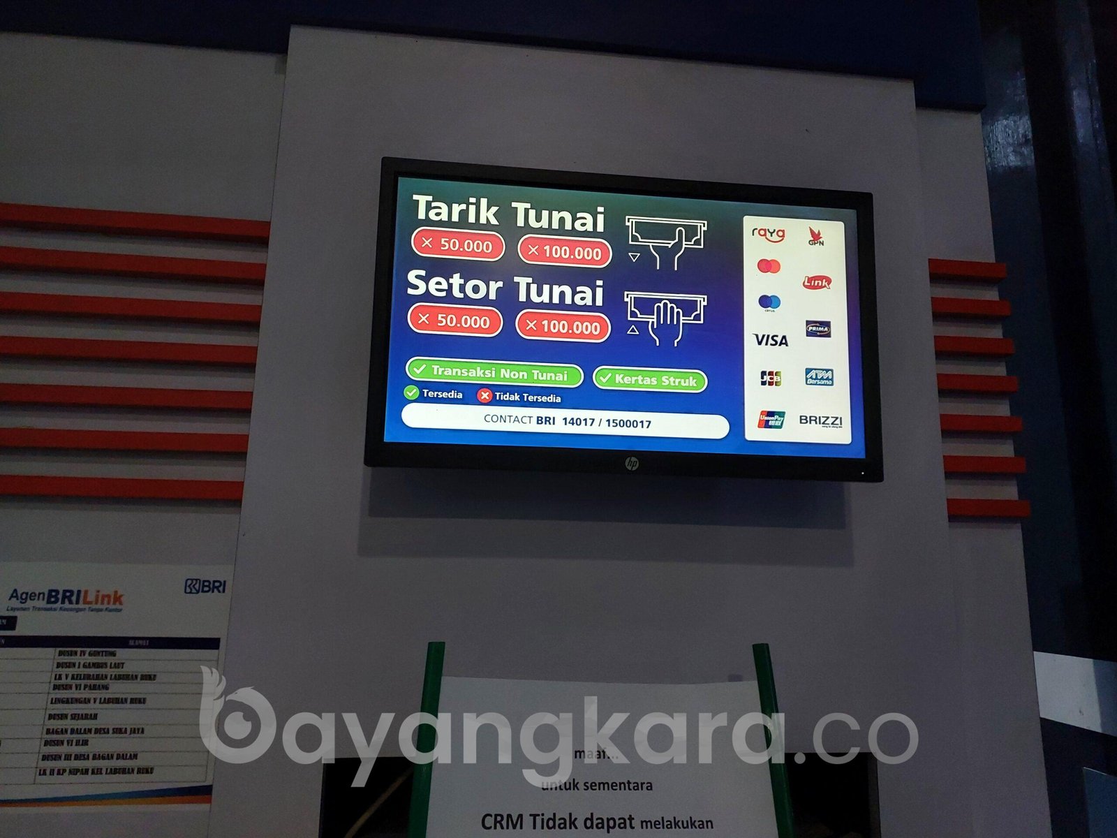 ADA APA?? HAMPIR SETIAP SABTU MINGGU DAN HARI LIBUR ATM SETOR TUNAI BRI RUSAK!!