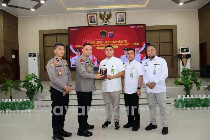 Jelang Purna Tugas, Kapolres Berkunjung Ke Labura. Soal Kamtibmas, Bupati Labura Apresiasi Kapolres Labuhanbatu