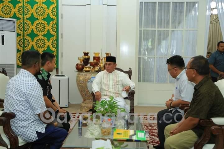 Temui Gubsu, Bupati Labura Memohonkan Benteng Kilang Samin di Perbaiki.