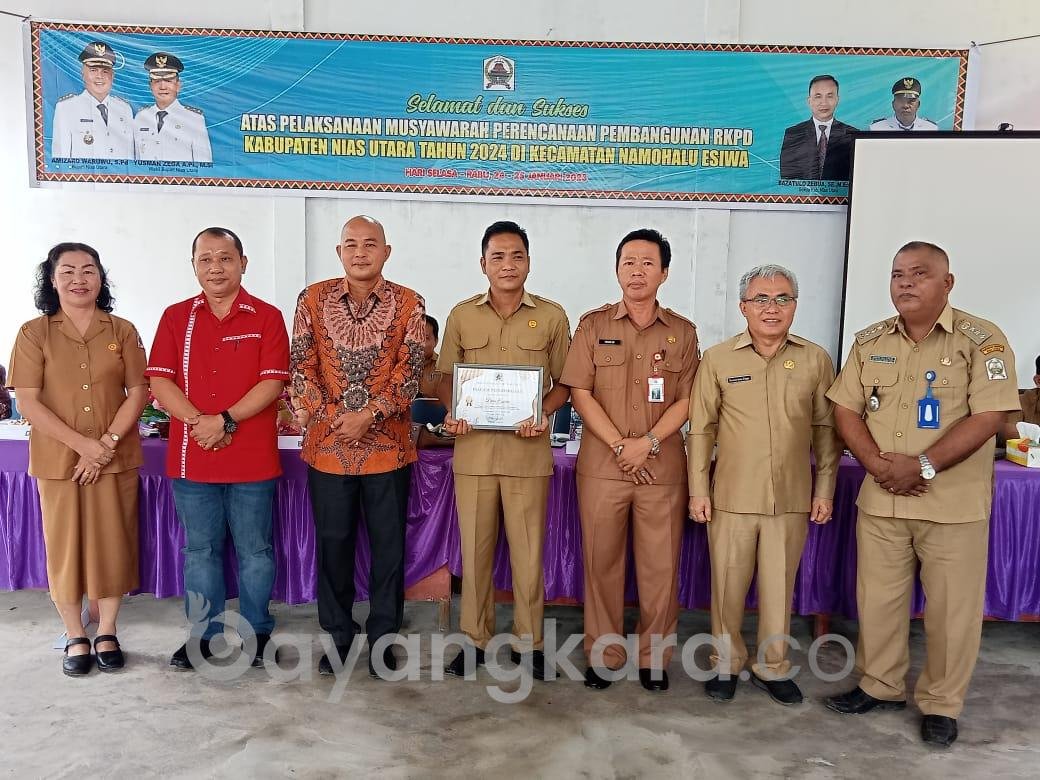 Musyawarah Perencanaan Pembangunan (MUSRENBANG) RKPD Kecamatan Namohalu Esiwa Tahun 2024.