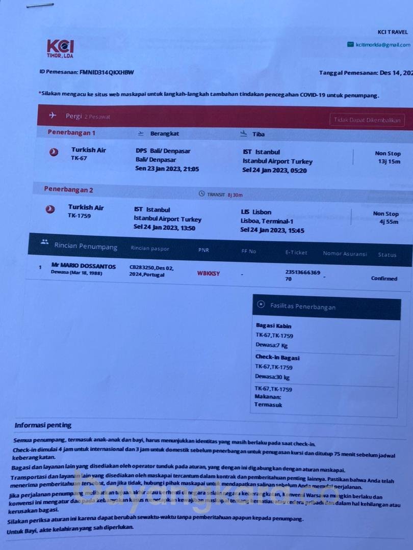 City Link Air Terlantarkan Tiga Warga Timor Leste di Bali