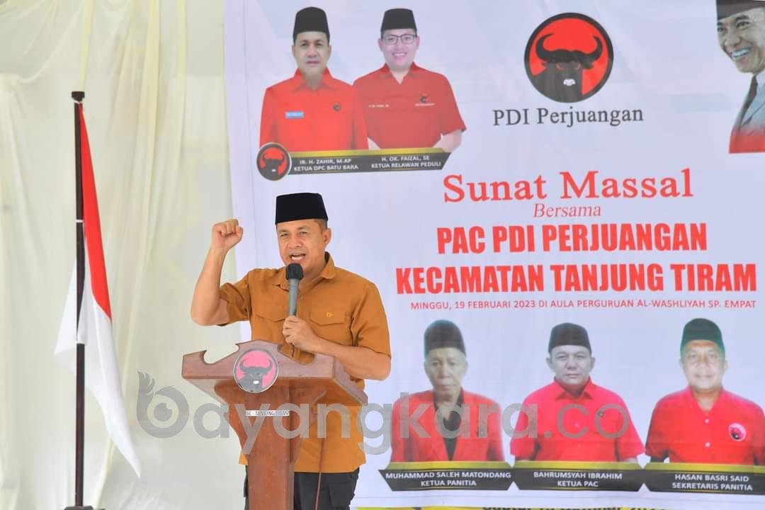Bupati Batu Bara Ir.H Zahir M AP Juga Selaku Ketua DPC partai PDI – Perjuangan