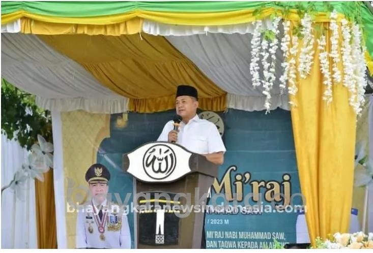 Bupati Kabupaten Batu Bara Ir H Zahir M AP Hadiri Acara Israj Mi’raj.