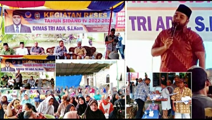 DimasTri Adji Selenggarakan Reses II Tahun Sidang IV Di Dua Kecamatan