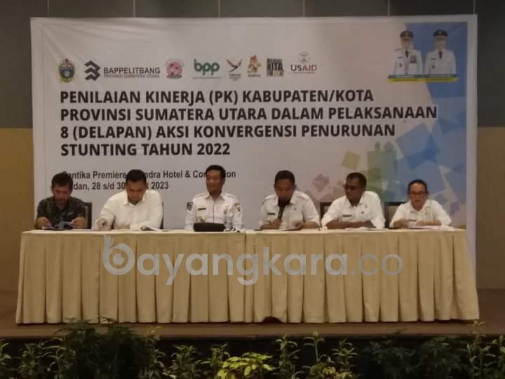 Ketua TPPS Humbahas Hadiri Penilaian Kerja Pelaksanaan Aksi Konvergensi Penurunan Stunting di Medan
