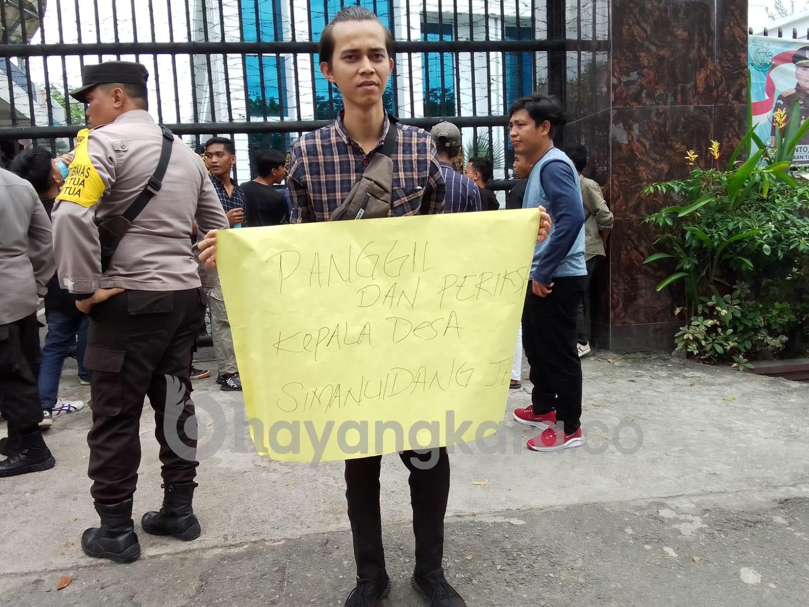 Himpunan Mahasiswa Anti Korupsi Demonstrasi Di Kejatisu Kecewa Kelola Anggaran Dana Desa Padang Lawas