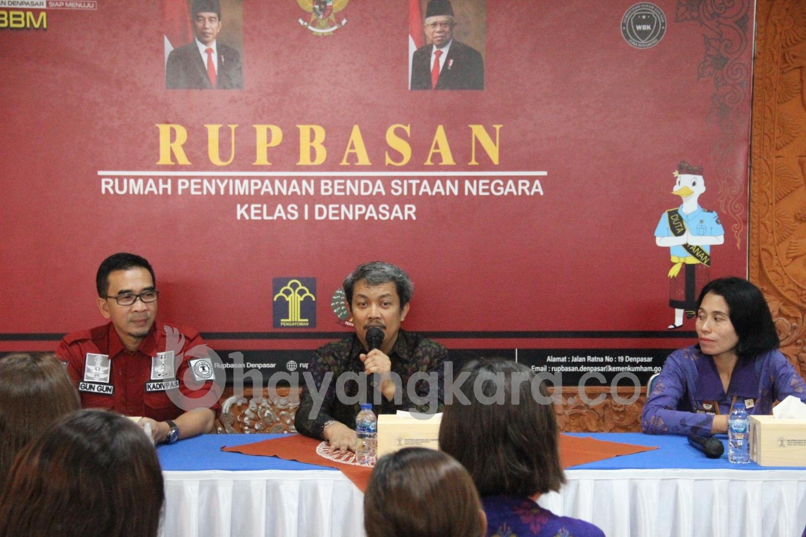 Tingkatkan Pengelolaan Basan dan Baran, Kakanwil Kemenkumham Bali Berikan Penguatan Tugas dan Fungsi di Rupbasan Denpasar