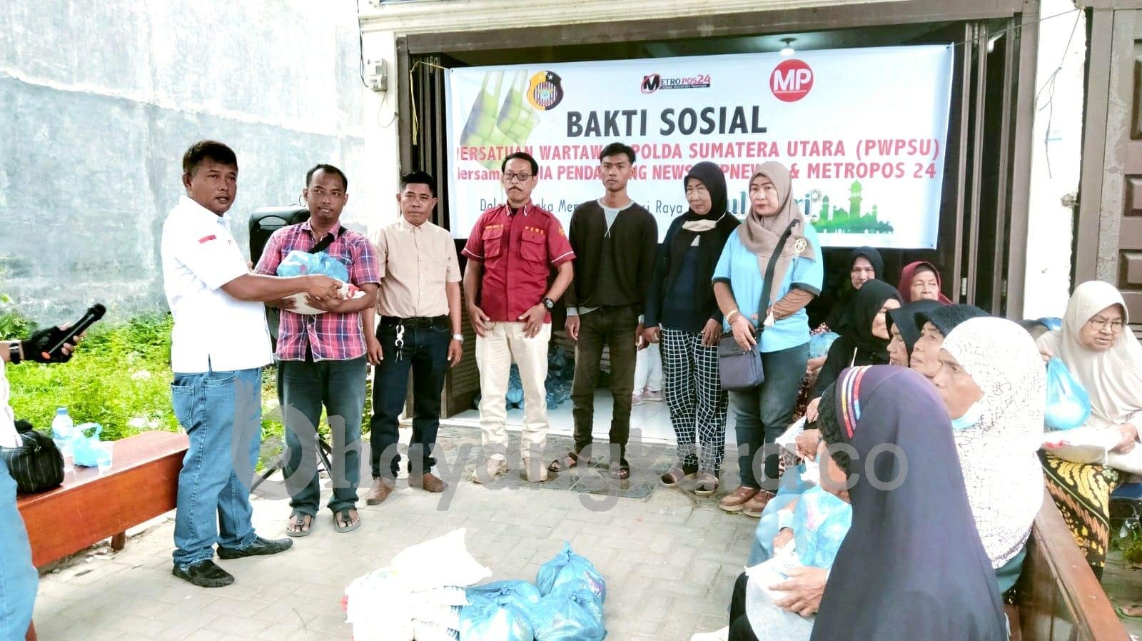 Ketua PWPSU Burju Simatupang Mengajak Wartawan Peduli Kepada Anak Yatim Dan Janda Miskin