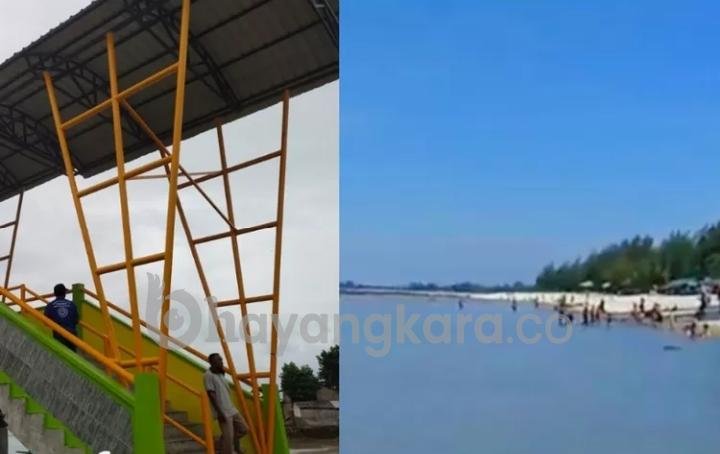Keindahan Pantai Sialang Buah Dapat Dinikmati dari Jembatan Penyebrangan Baru, Kuliner Makanan Laut Menantinya