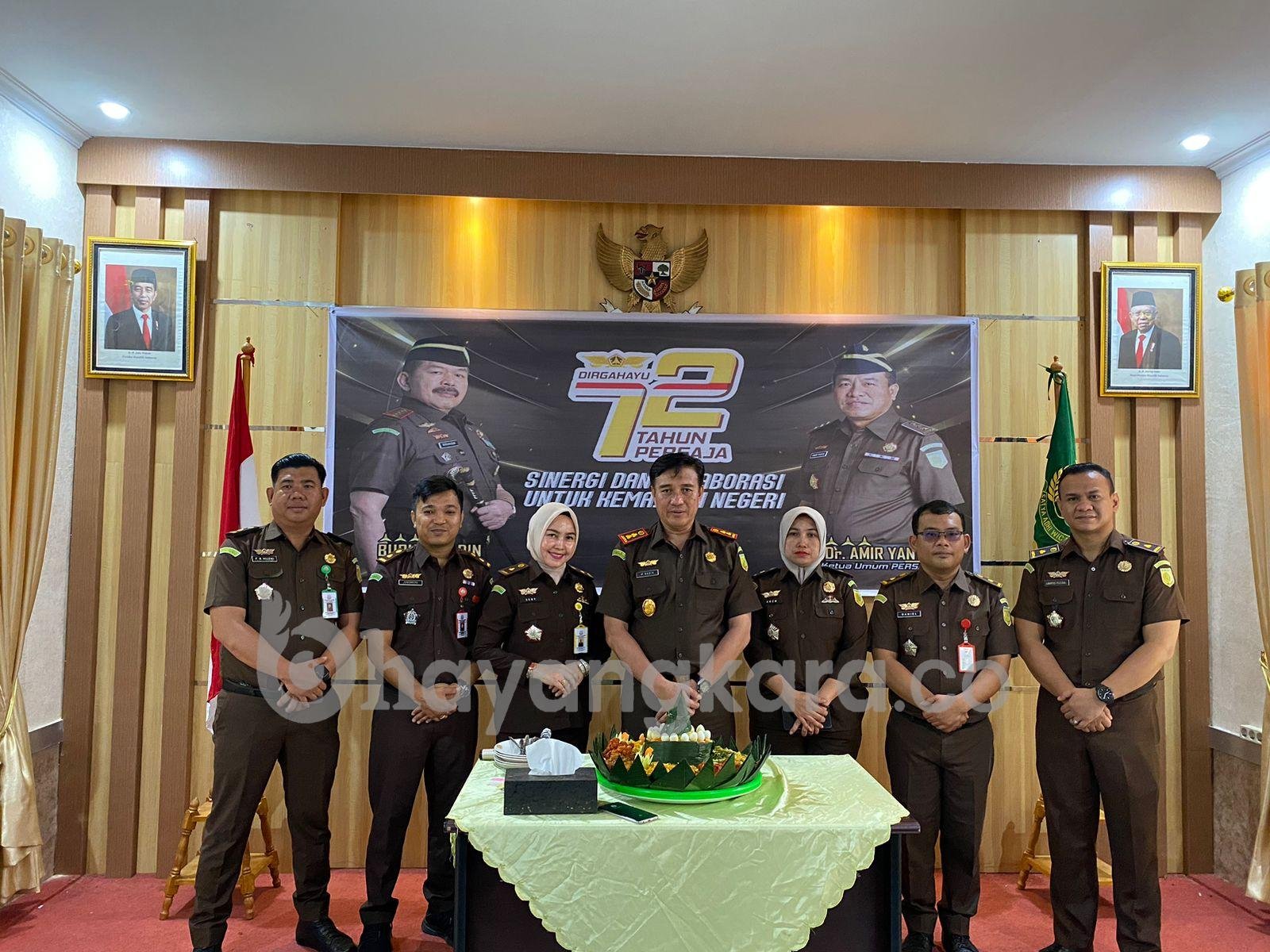 Memperingati HUT Persaja ke 72 Tahun 2023, Kejari Pelalawan Gelar Upacara.