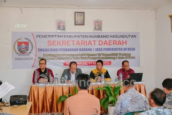 Bupati Humbahas Buka Sosialisasi PBJ di Desa se-Kecamatan Baktiraja
