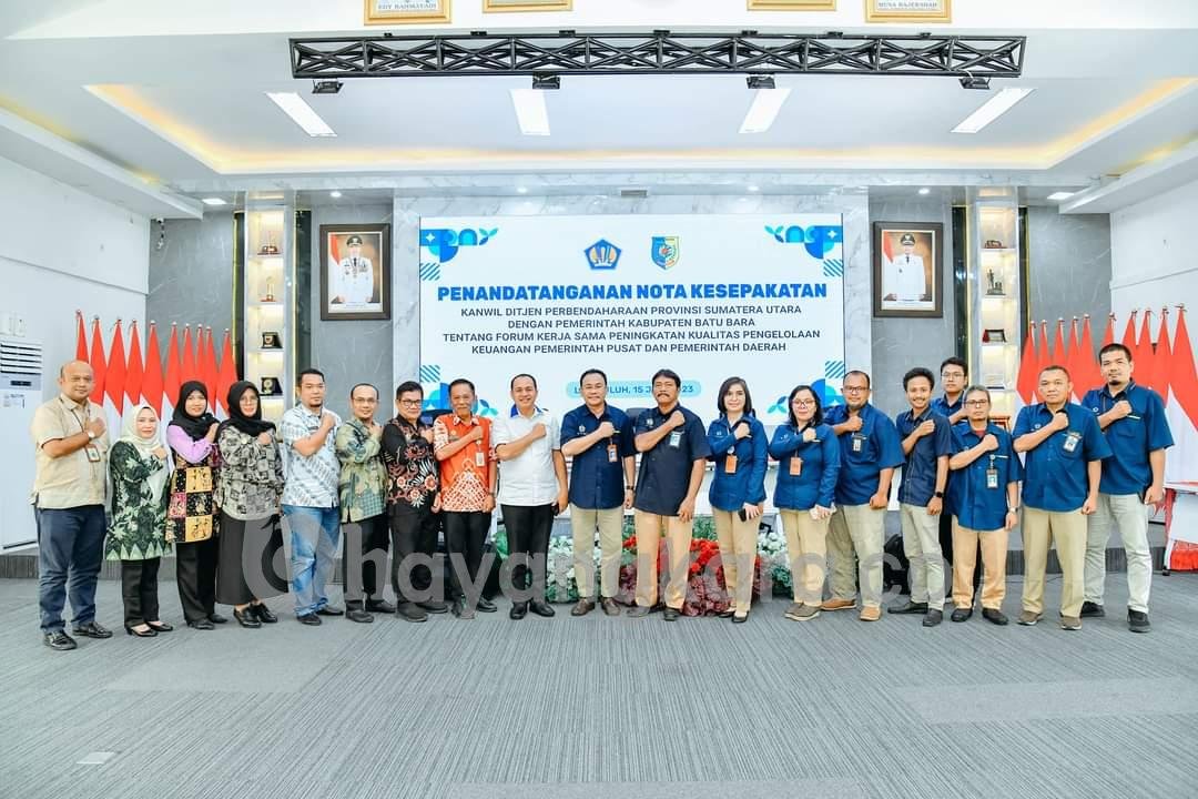 GUNA MEWUJUDKAN WBK DAN WBBM, PEMKAB BATU BARA KERJASAMA DENGAN KEMENTERIAN KEUANGAN DITJEN WILAYAH SUMATERA UTARA. 