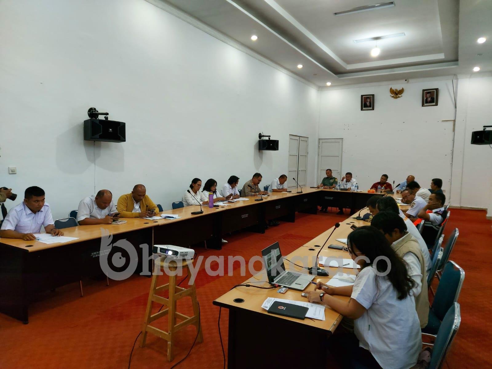 RAPAT KOORDINASI TIM REAKSI CEPAT (TRC) PENANGGULANGAN BENCANA DI KABUPATEN HUMBANG HASUNDUTAN.