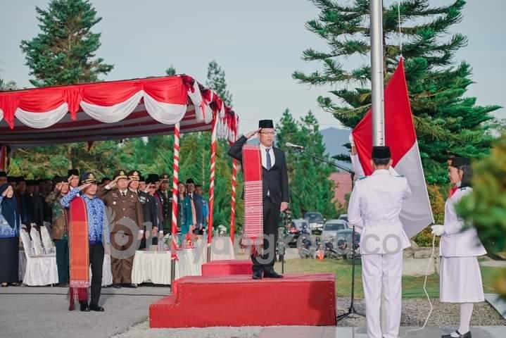 Bupati Humbahas Pimpin Upacara Peringatan Hari Lahir Pancasila Tahun 2023