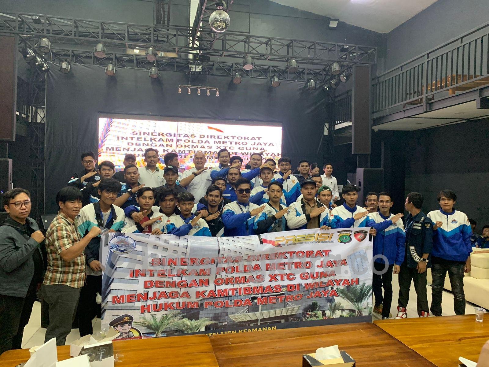DIREKTORAT INTELKAM POLDA METRO JAYA JALIN SINERGITAS DENGAN ORMAS XTC GUNA MENJAGA KAMTIBMAS DI WILAYAH HUKUM POLDA METRO JAYA