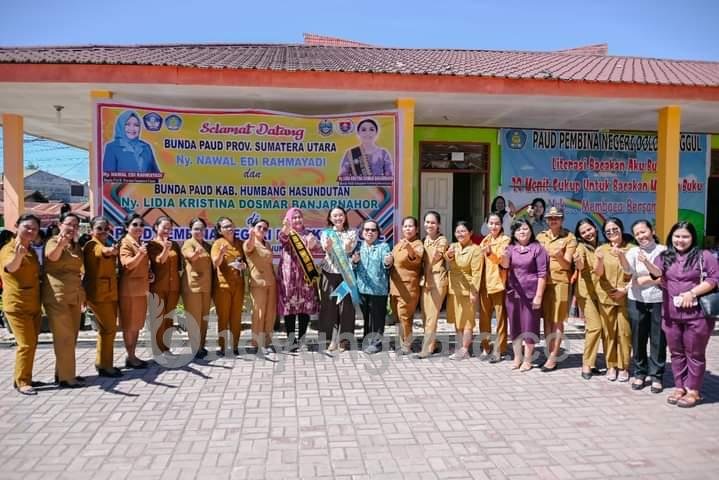 Ketua TP PKK Provsu Monitoring Desa Percontohan di Humbang Hasundutan