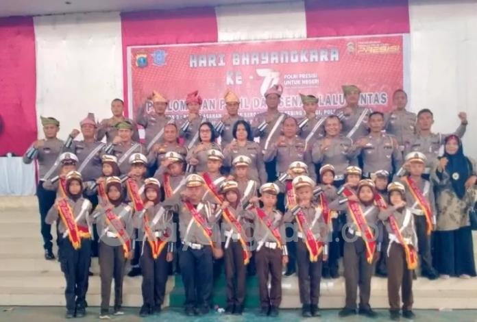 HUT Bhayangkara ke 77,Pocil SD Pesantren Al Waslihyah Firdaus Binaan Polres Sergai Juara III Rayon 3 Asahan